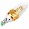 3W SMD-3014 x 32 E14 Warm White Golden Appearance LEDs Candle Light (300 Lumens AC 85-265V)