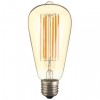 6W E27 ST64 6 x COB 600Lm LED Filament Bulb Light ( AC 85 - 265V )