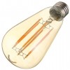 6W E27 ST64 6 x COB 600Lm LED Filament Bulb Light ( AC 85 - 265V )