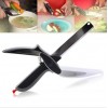 Clever Cutter 2 in 1 Kitchen Knife Cutting Board Scissors Food Cutter for Meat Vegetable