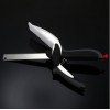 Clever Cutter 2 in 1 Kitchen Knife Cutting Board Scissors Food Cutter for Meat Vegetable