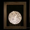 USB Connector Wooden Photo Frame LED Night Light Room Decoration