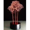 Valentine Gift 3D Visual LED Rose Flower Color Change Night Light