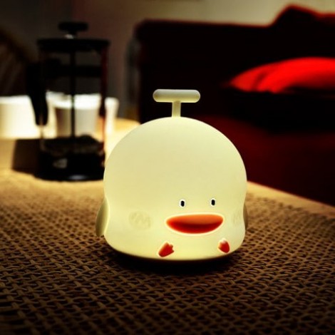 Duck Shape Rechargeable Touch Sensor Night Light with Sounding