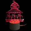 Valentine's Day Whirligig Present LED Night Light