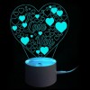 Colors Changing I Love You Heart LED Night Light Valentines Gifts