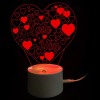 Colors Changing I Love You Heart LED Night Light Valentines Gifts