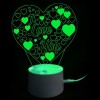 Colors Changing I Love You Heart LED Night Light Valentines Gifts