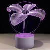 Blooming Flower Pattern Colors Changing Night Light