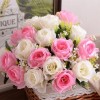 Artificial Rose Flower Bouquet Home Wedding Decor Festival Gift