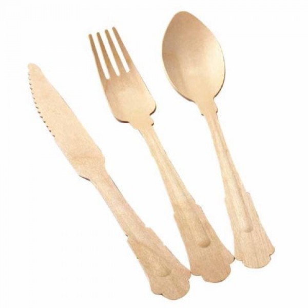 Disposable Wooden Cutlery Set for ...