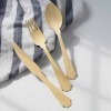 Disposable Wooden Cutlery Set for Parties Weddings