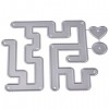 Maze Pattern DIY Embossed Plate Carbon Steel Cutting Die