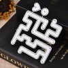 Maze Pattern DIY Embossed Plate Carbon Steel Cutting Die