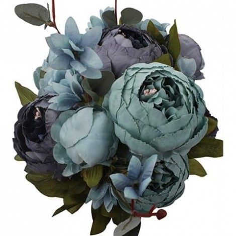 High-End European Style Core Peony Artificial Flower for Wedding Decoration and Home Decoration