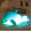 Colorful Luminous Dolphin Plush Doll Toy Stuffed Flashing Cushion Pillow Gift