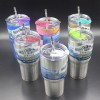 Straw Cover Explosion Ice Cube Cup Cover Snowman Cup Waterproof Cover Ice Pad Cup Seal Cover