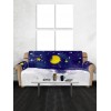 Christmas Moon Night Pattern Couch Cover