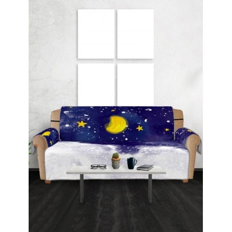 Christmas Moon Night Pattern Couch Cover