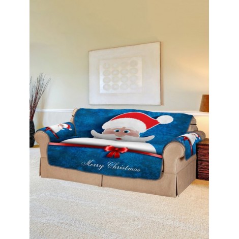 Christmas Santa Claus Pattern Couch Cover