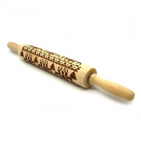 Elk Pattern Embossed Rolling Pin ...