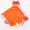 Baby Animal Label Appease Towel Accompanying Sleep Appeasement With Rattle Label Infant Plush Toy