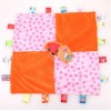 Baby Animal Label Appease Towel Accompanying Sleep Appeasement With Rattle Label Infant Plush Toy