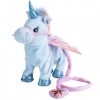 Cute Unicorn Leash Flying Horse Walk Electric Dragon Horse Plush Toy