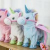 Cute Unicorn Leash Flying Horse Walk Electric Dragon Horse Plush Toy