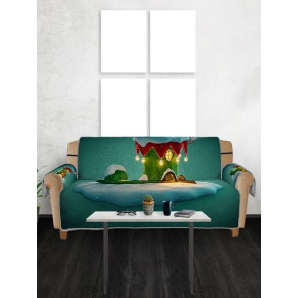 Christmas Boot House Print Couch ...