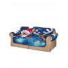 Christmas Santa Claus Elk Pattern Couch Cover