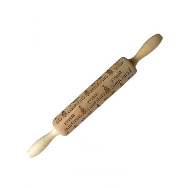 Christmas Pattern Embossing Rolling Pin