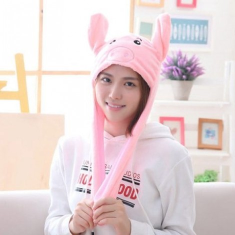 Year Gift Spring Festival Gift Pig Year Mascot Ear Moving Pig Hat