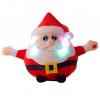 Shine Singing Music Santa Claus Doll Plush Toy Elk Figurine Christmas Event Gift