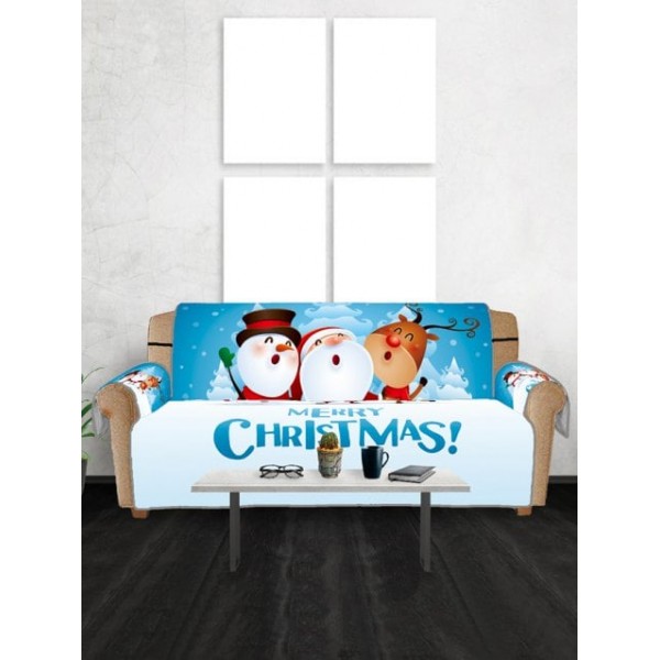 Christmas Friends Pattern Couch Cover