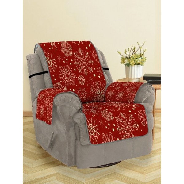 Christmas Snowflake Pattern Sofa Cover