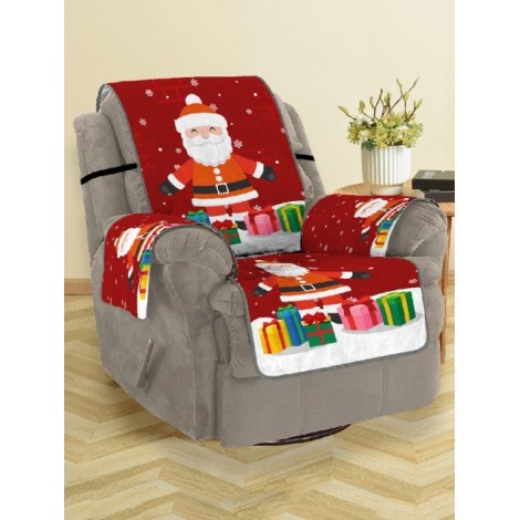 Christmas Santa Claus Gifts Pattern Couch Cover