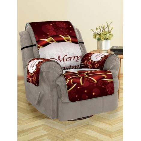 Christmas Bowknot Baubles Printed Sofa Cover