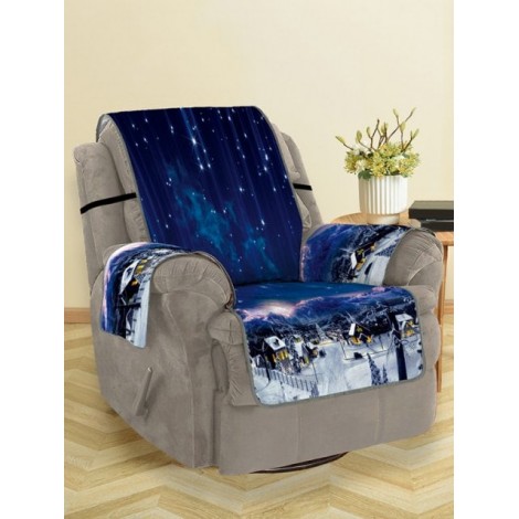 Christmas Starry Sky Pattern Couch Cover