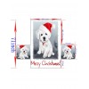 Merry Christmas Dog Pattern Couch Cover