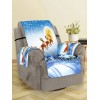 Father Christmas Elk Moon Pattern Couch Cover