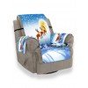 Father Christmas Elk Moon Pattern Couch Cover