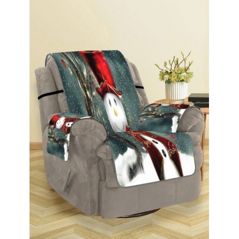 Christmas Snowman Pattern Design Couch Cover