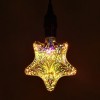 Colorful 3D Glass Firework Christmas Decoration LED Light Bulb