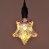 Colorful 3D Glass Firework Christmas Decoration LED Light Bulb