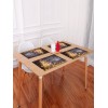 Christmas Tree Wood Grain Pattern Placemat