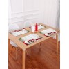 1PC Christmas Gift Wooden Printed Placemat