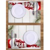 1PC Christmas Gift Wooden Printed Placemat