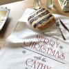 Christmas Cotton Napkins Oil-proof Anti-fouling Anti-dirty Tea Towel Cover Double-layer Placemat