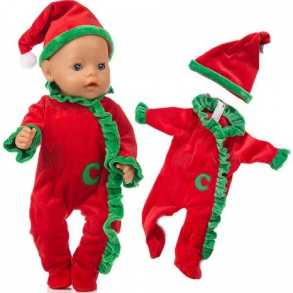 Simulation Doll Christmas Clothes Set